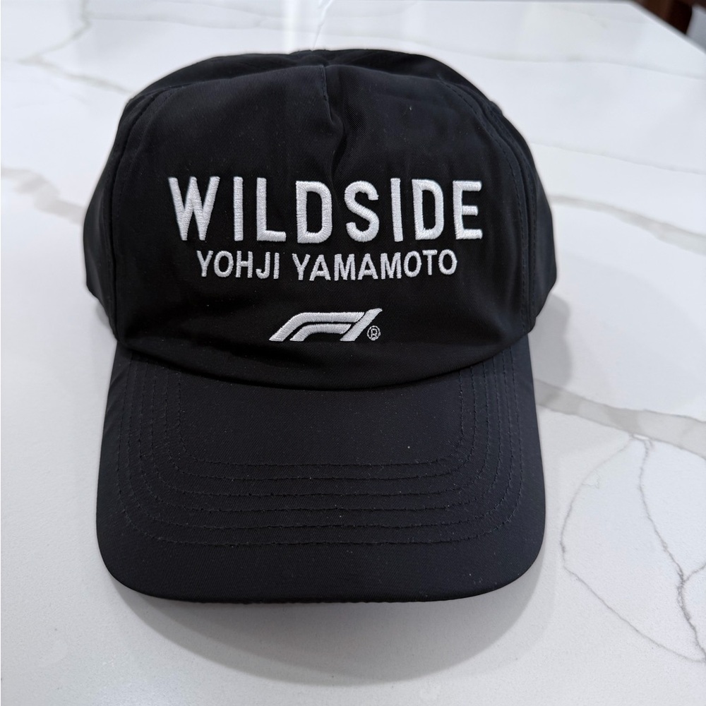 New Wildside X Formula 1 Yohji Yamamoto Embroidered Snapback Hat Black Unisex